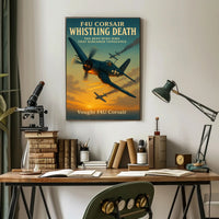 F4U Corsair Fighter WWII Poster