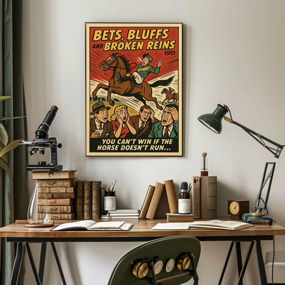 Bets, Bluffs, and Broken Reins Poster