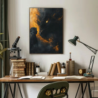 Dragon Confrontation Fantasy Art Poster Print PosterGoat