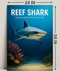 Reef Shark Majestic Predator Poster PosterGoat