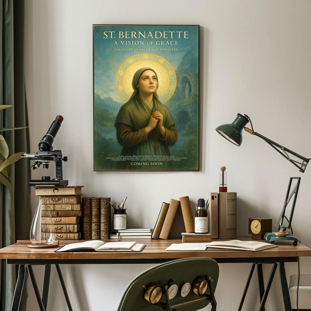 St. Bernadette A Vision of Grace Poster