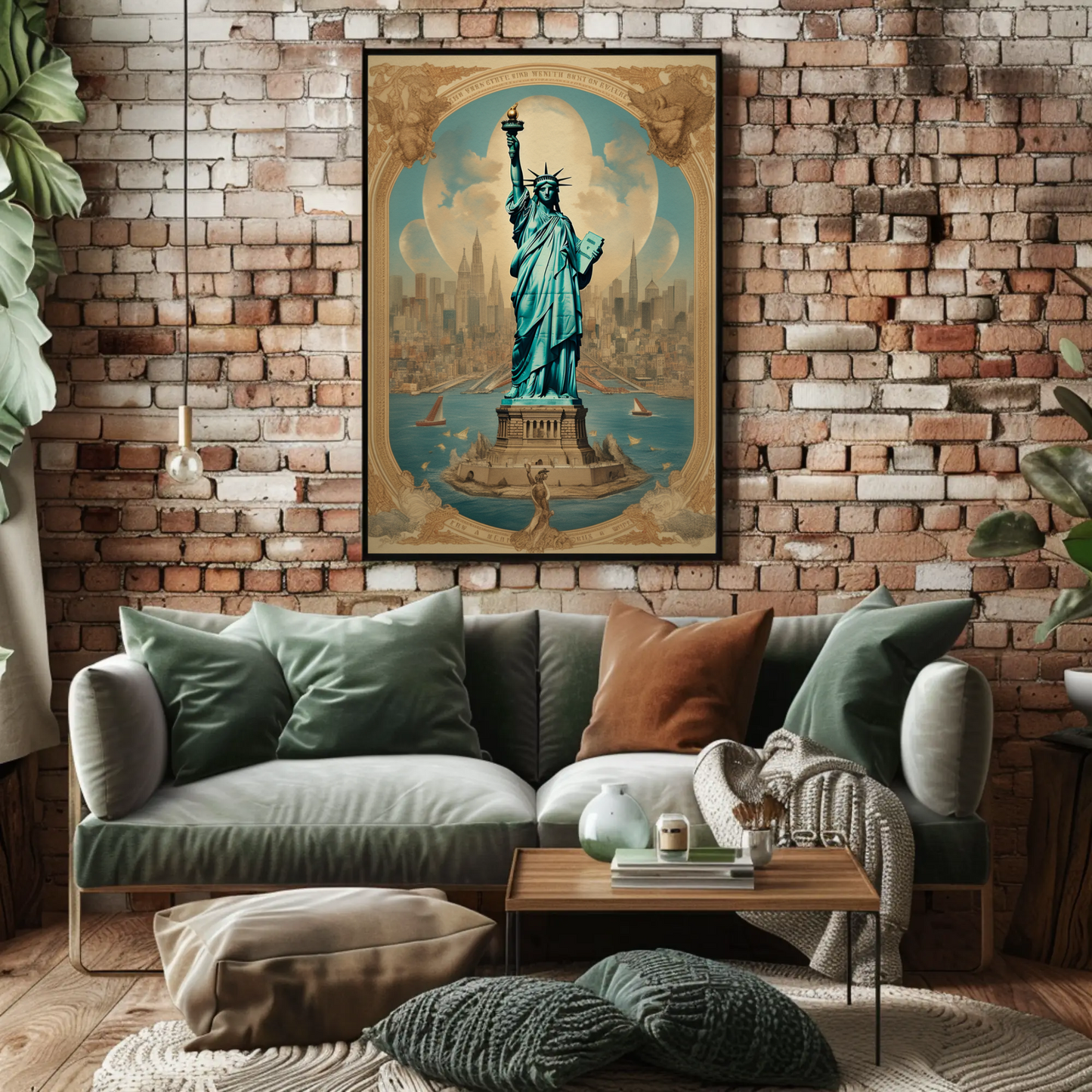 Statue of Liberty Vintage Poster