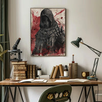 The Enigmatic Figure Art Poster Decor for Home and Office PosterGoat