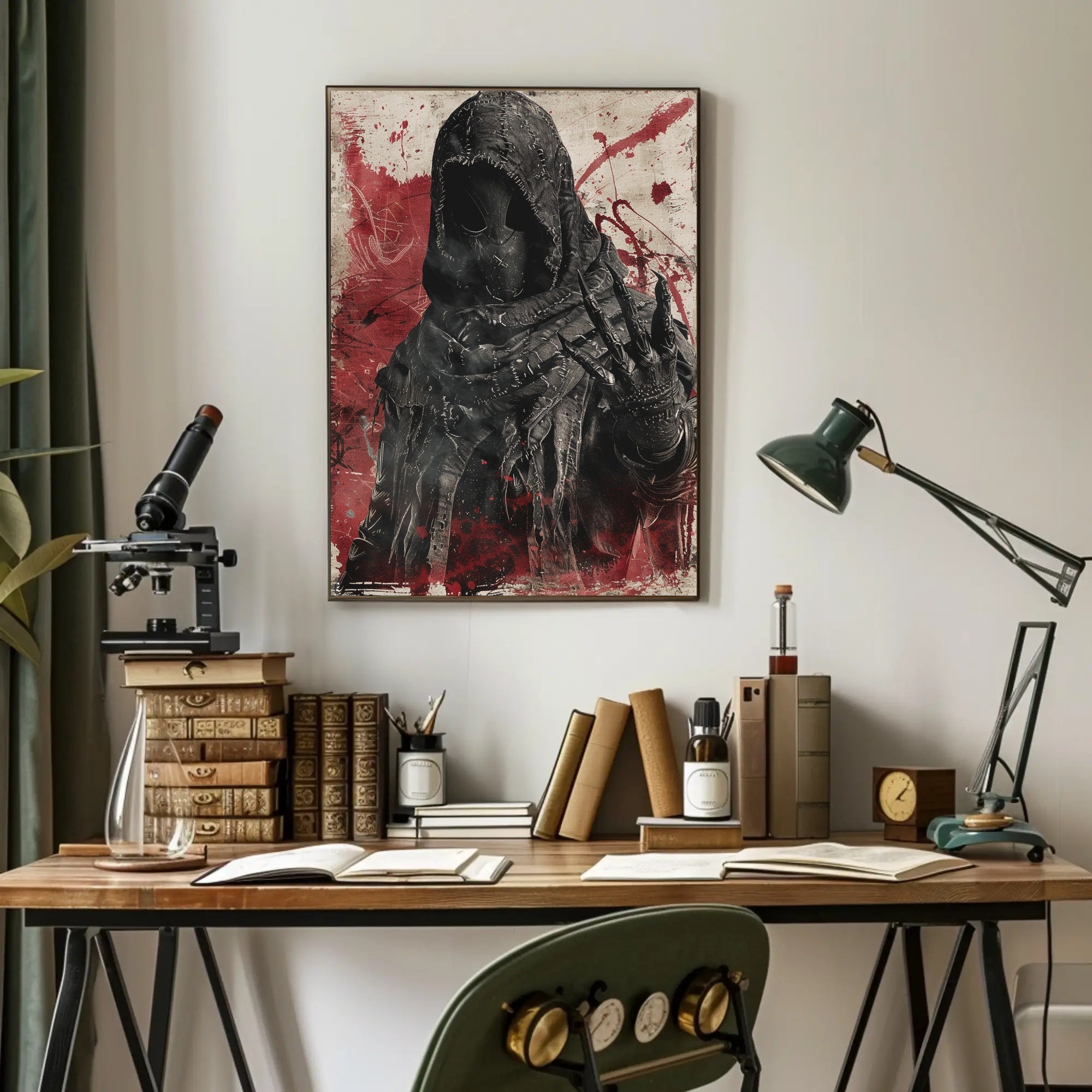 The Enigmatic Figure Art Poster Decor for Home and Office PosterGoat