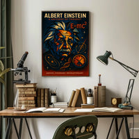 Albert Einstein A Universe of Thought Poster