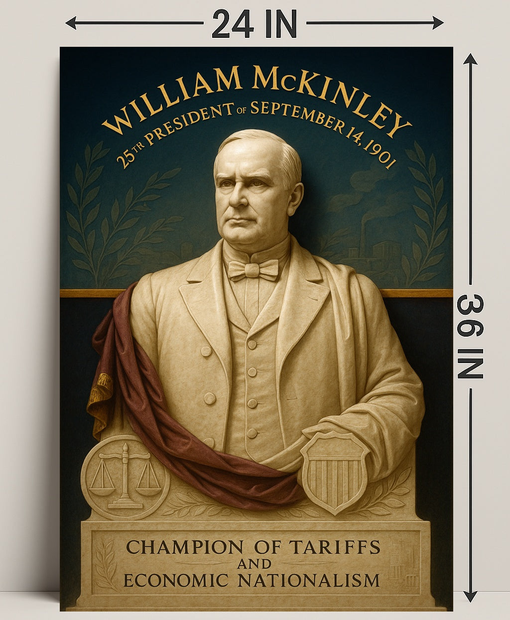 William McKinley 25th President Poster PosterGoat