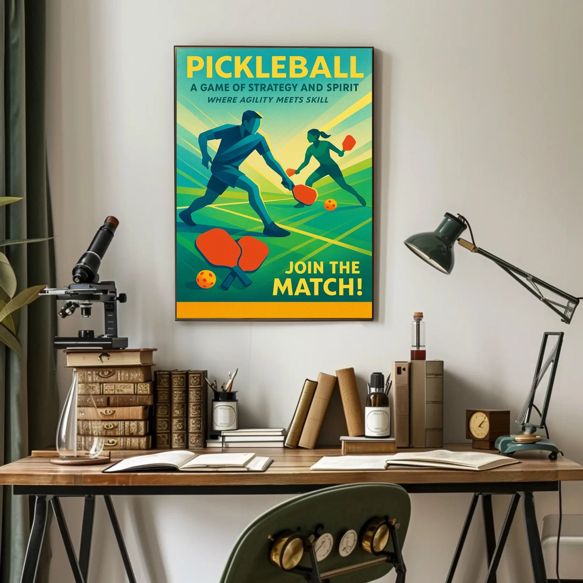 Pickleball A Game of Strategy and Spirit Poster