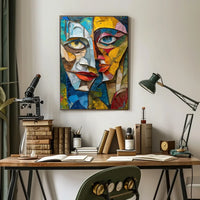 Futuristic Cityscape with Neon Lights Poster