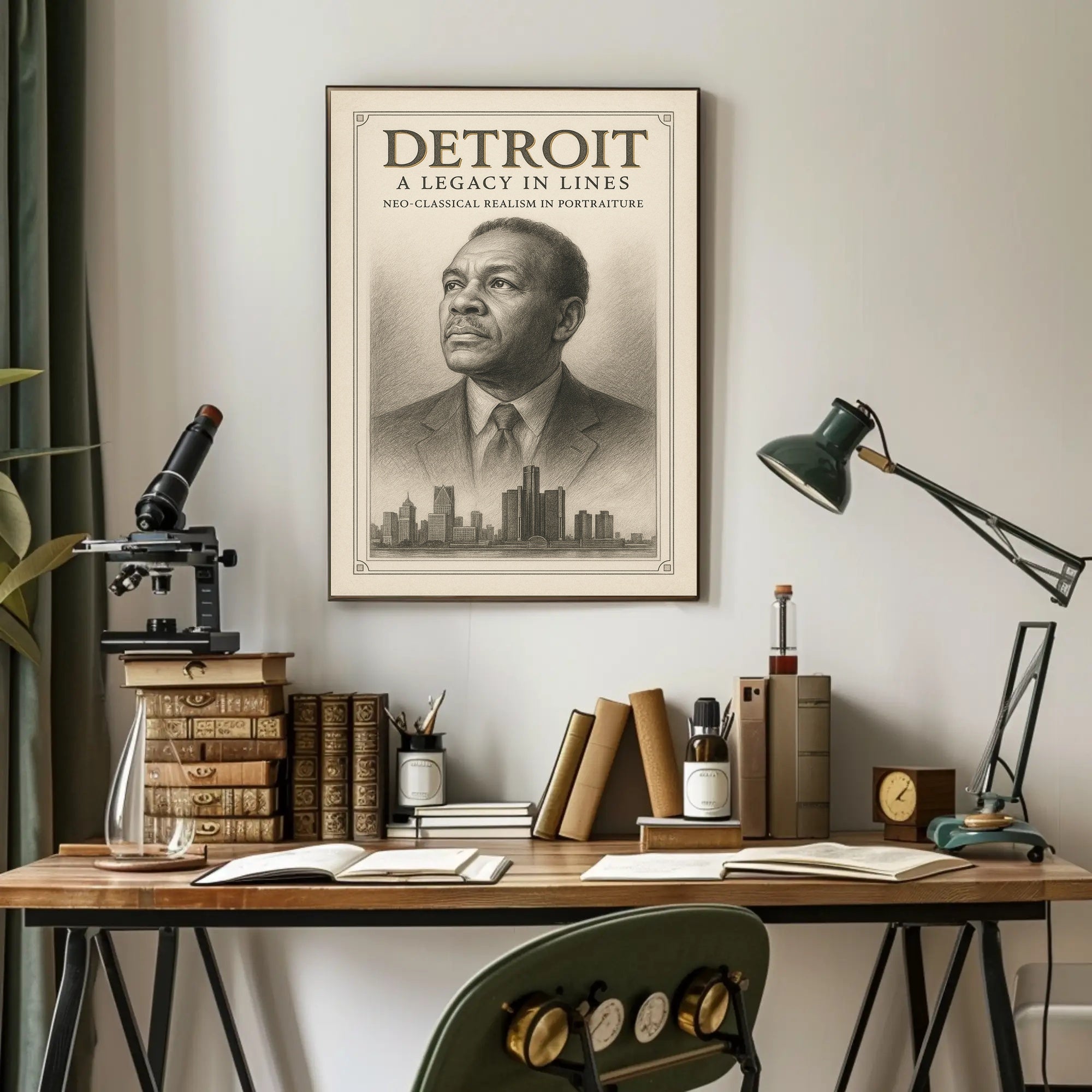 Detroit A Legacy in Lines Poster
