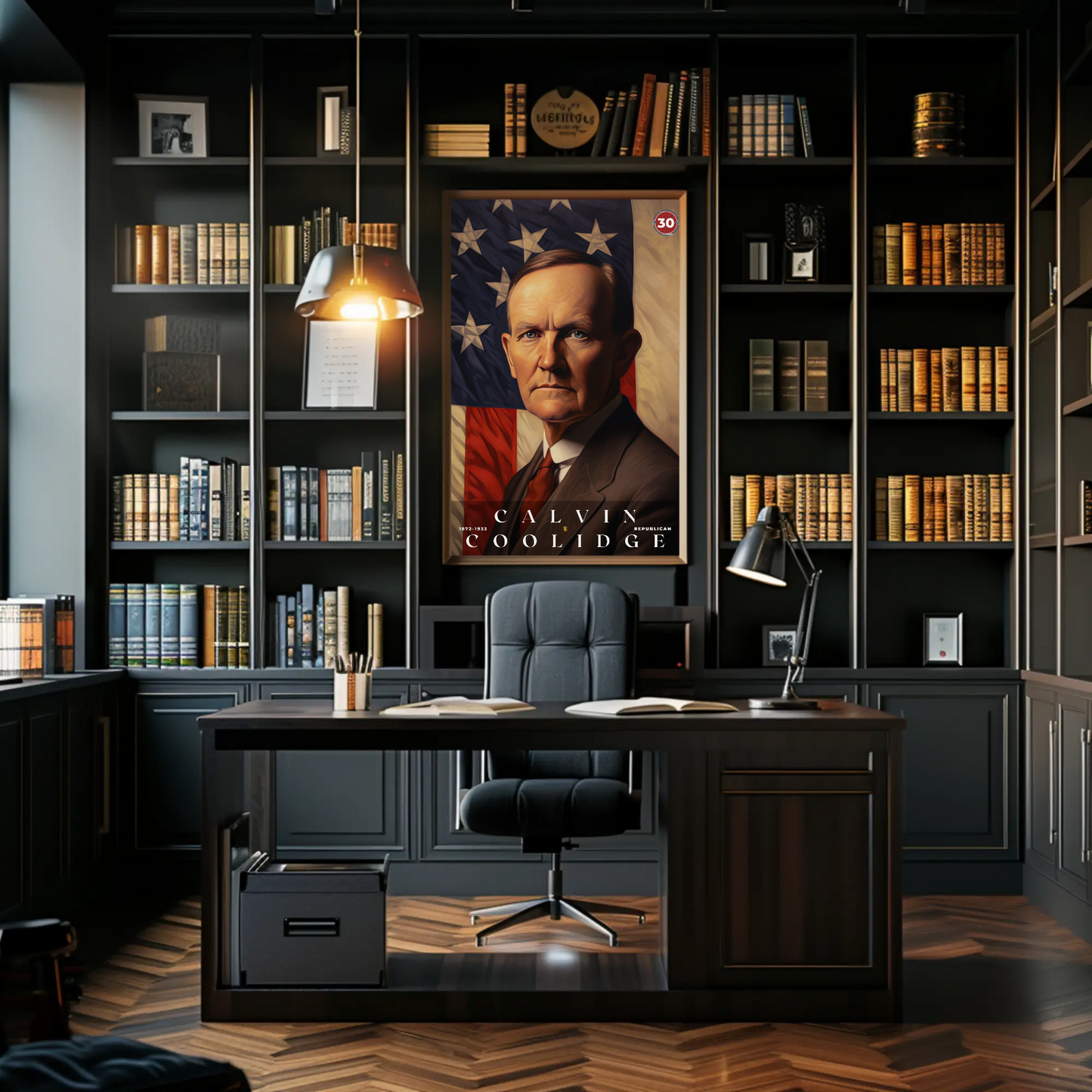 Calvin Coolidge 30th President Of The United States Portrait