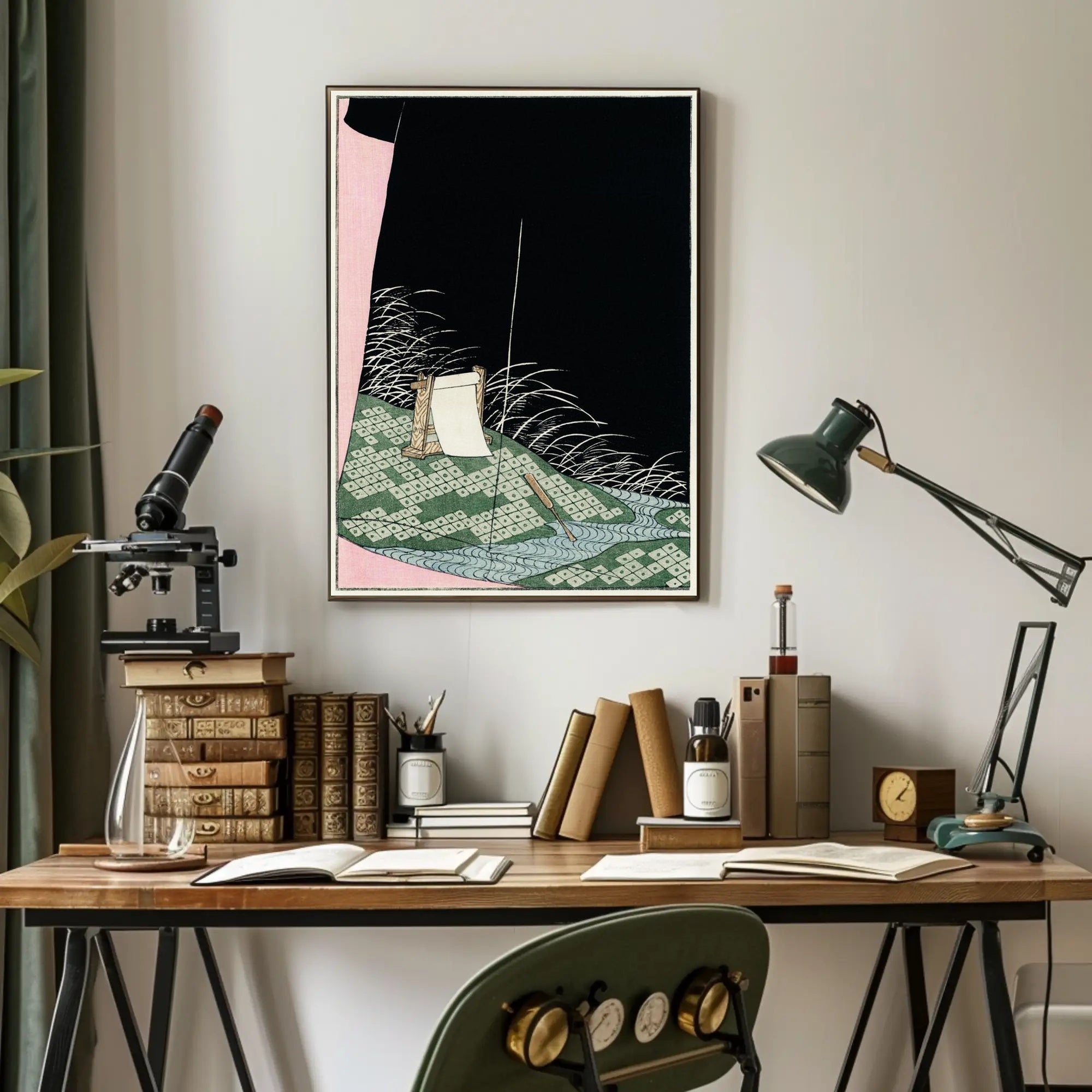 Serene Night by the River Poster