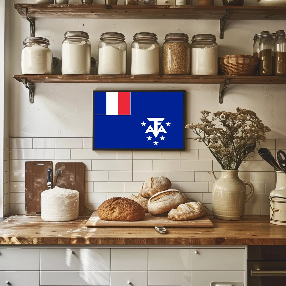 French Southern Territories Flag Poster