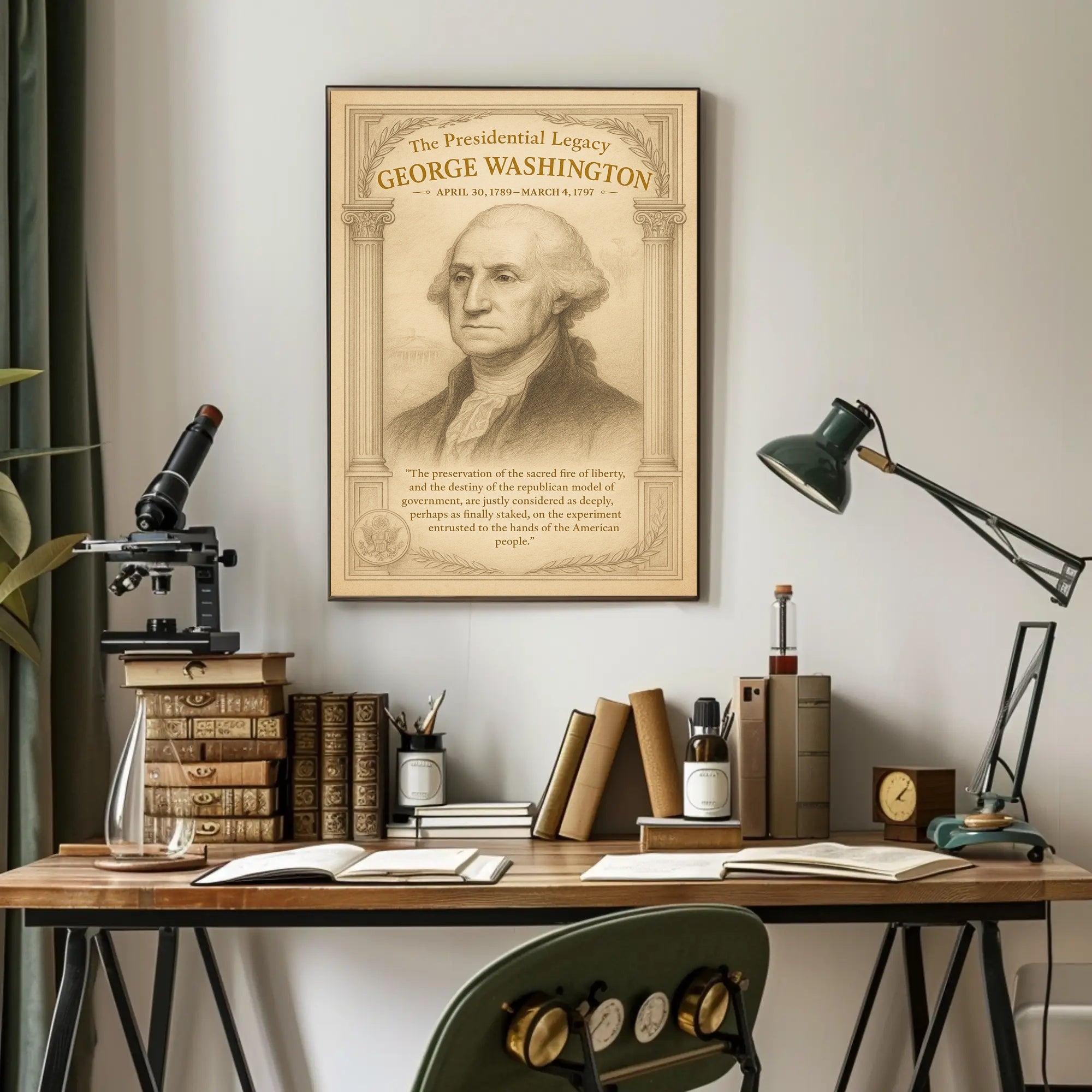 George Washington 1st President Poster PosterGoat