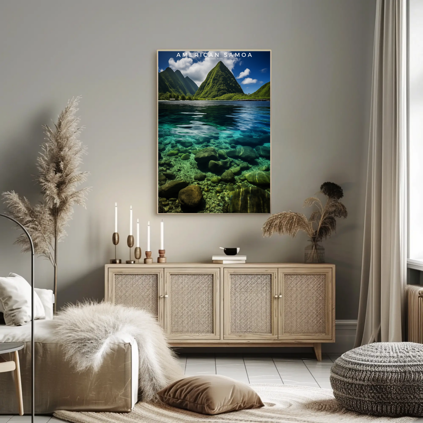 American Samoa National Park Travel Poster