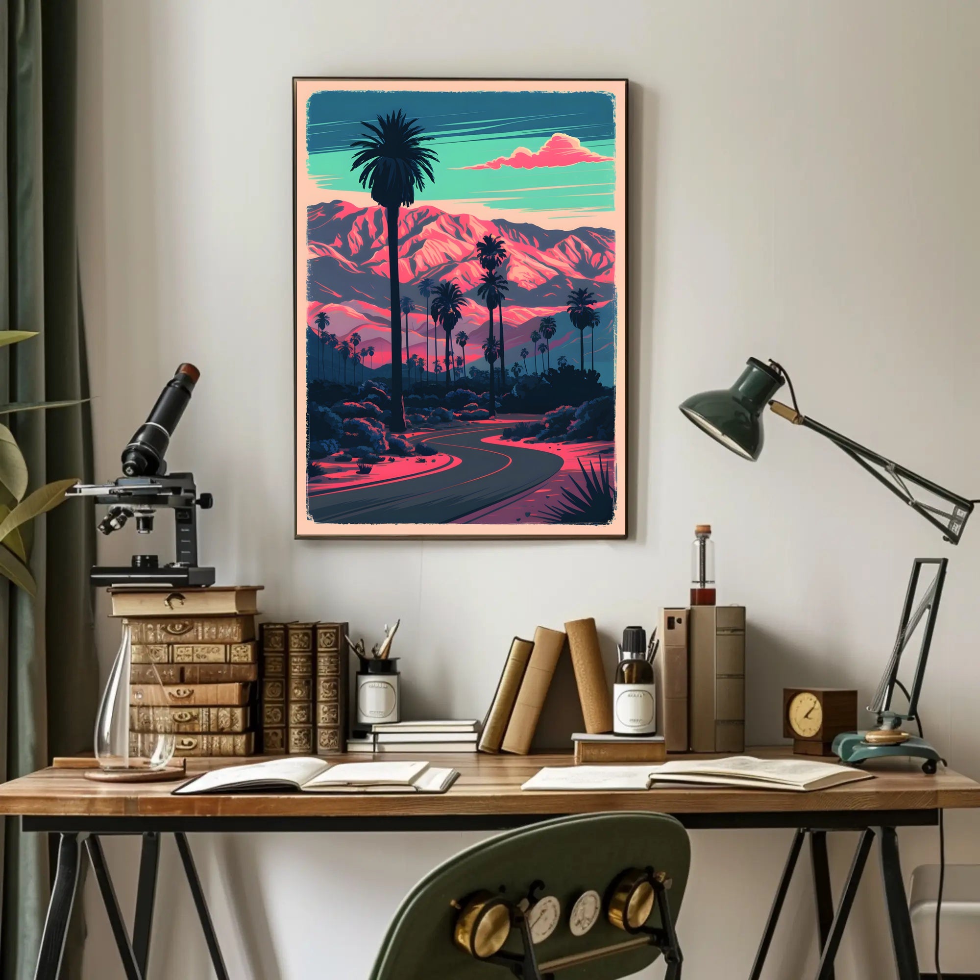Desert Sunset Serenity Poster