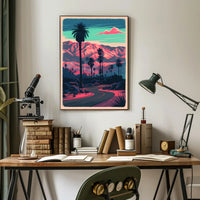 Desert Sunset Serenity Poster