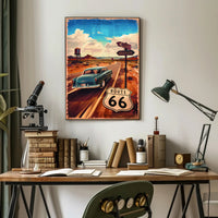 Journey on Route 66 Poster