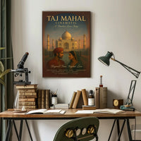 Taj Mahal Cinematic A Timeless Love Story Poster PosterGoat