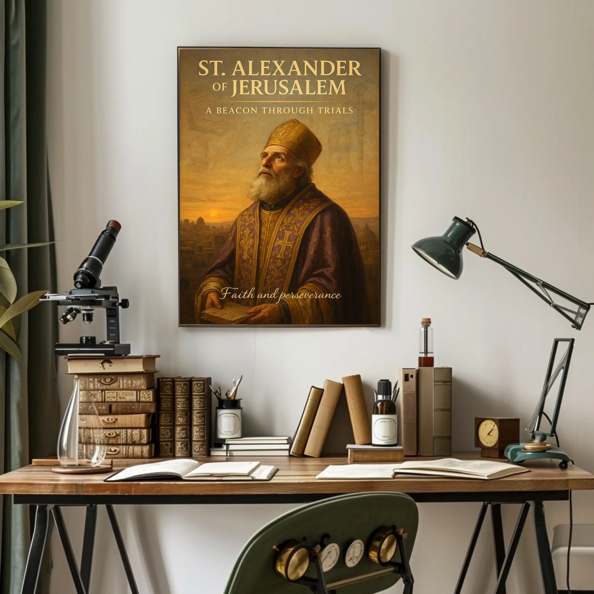 St. Alexander of Jerusalem A Beacon Through Trials Poster PosterGoat