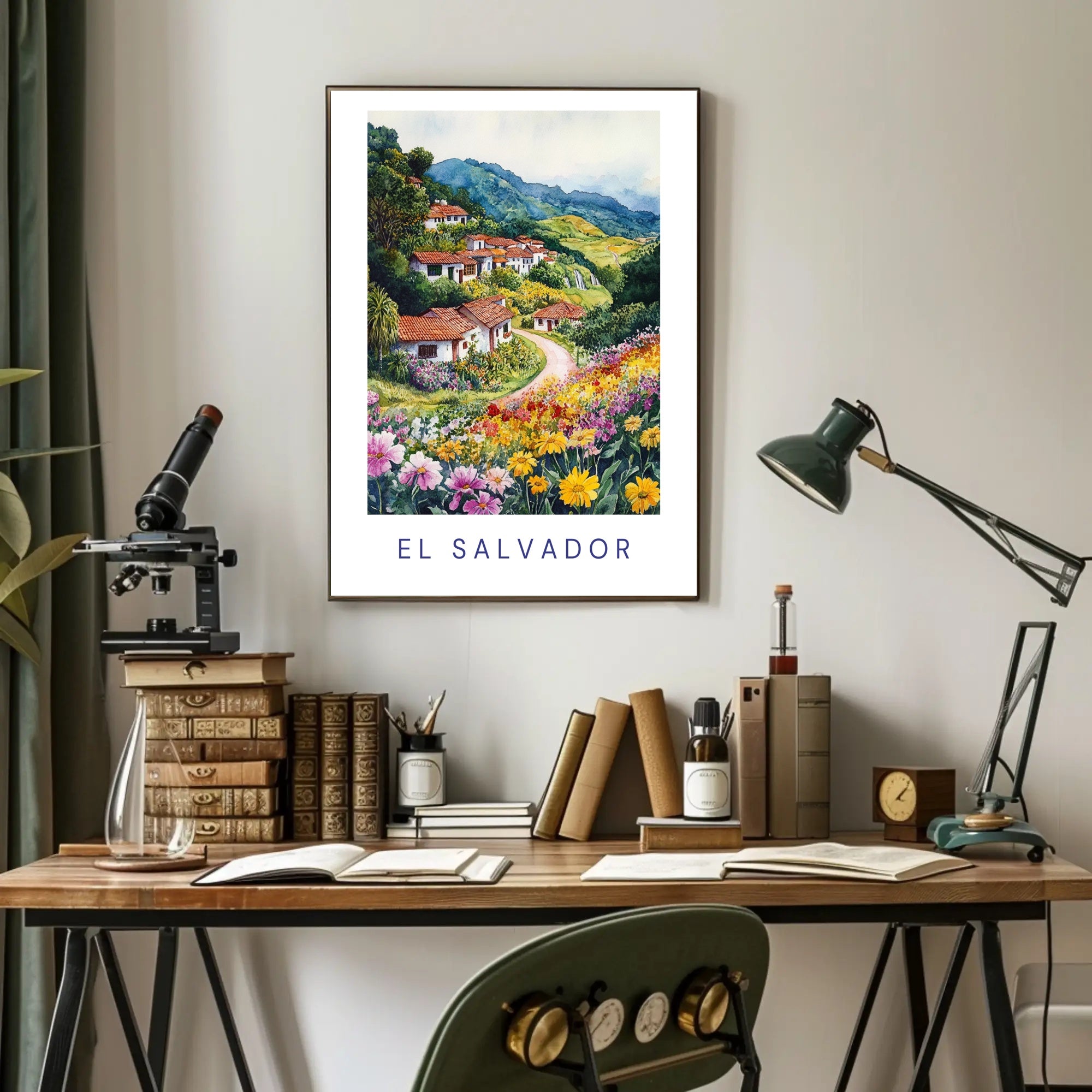 Scenic Beauty of El Salvador Poster PosterGoat