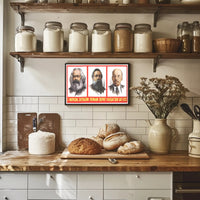 Marx, Engels, and Lenin Guiding Principles Poster