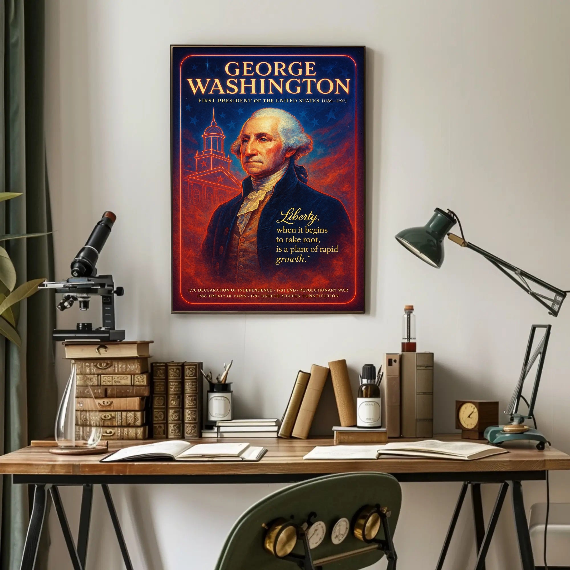 George Washington 1st President Poster PosterGoat