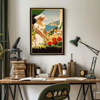 Serenity By The Sea Travel Poster Art Print Decor