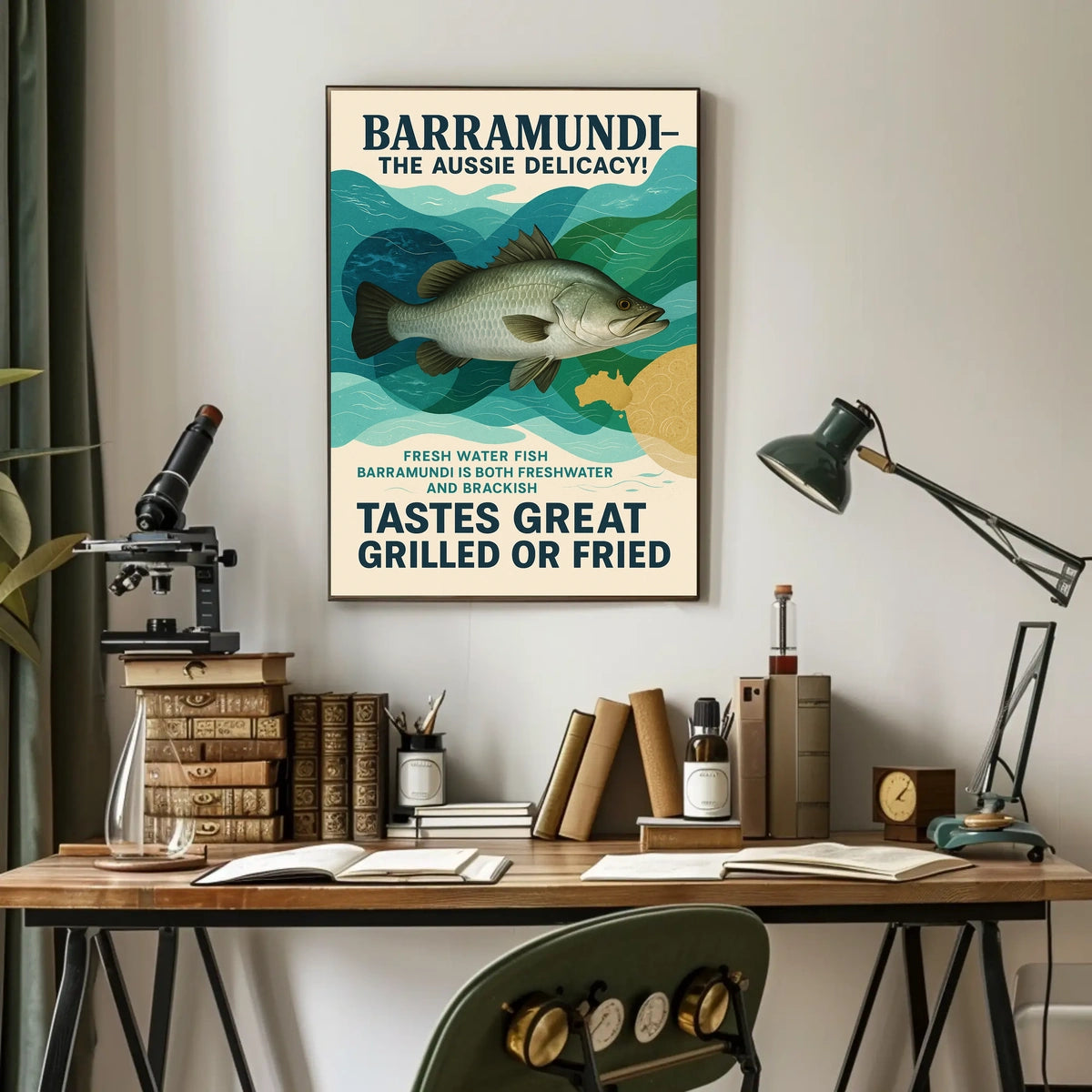 Barramundi The Aussie Delicacy Poster