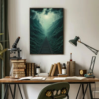 Journey Through The Misty Mountains Poster