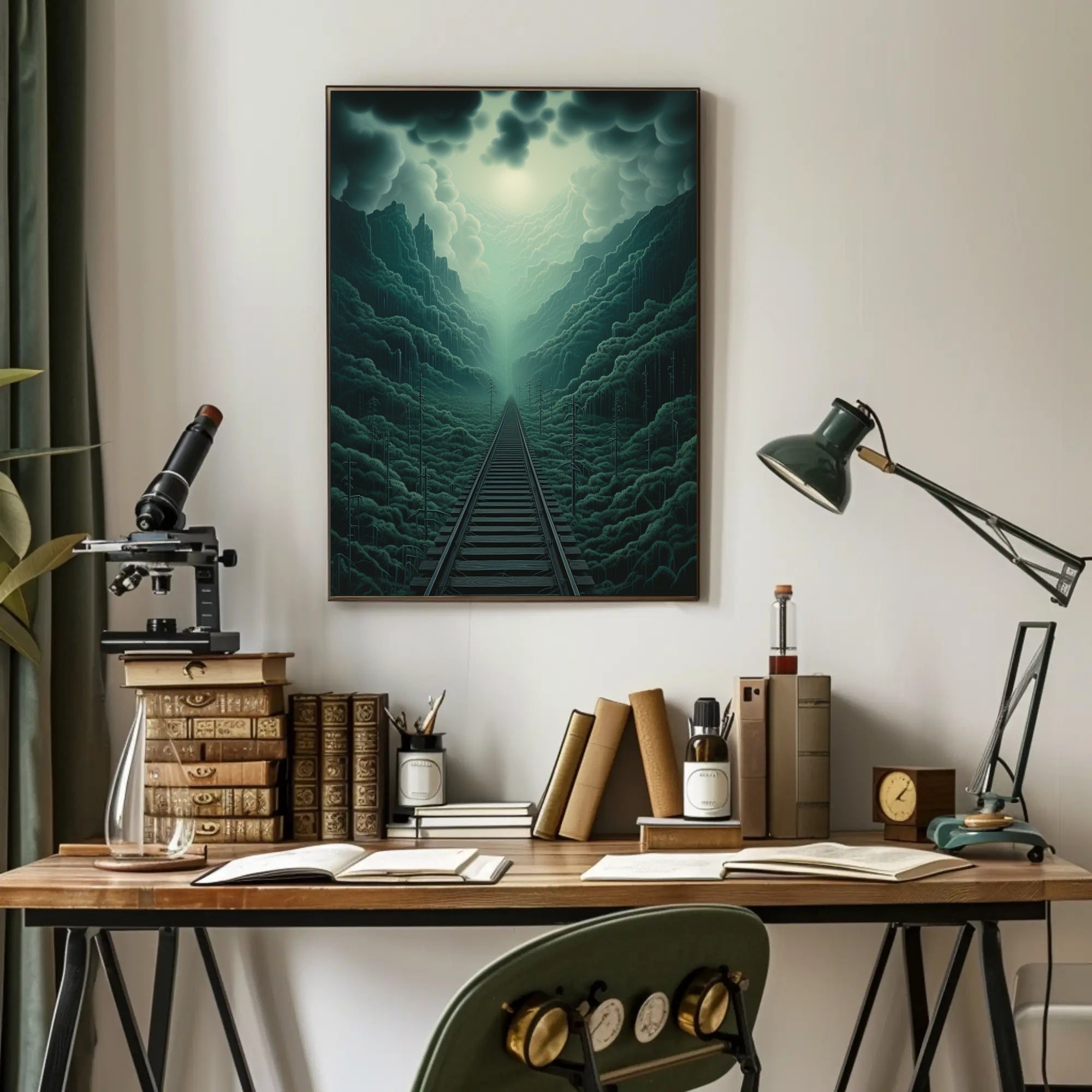 Journey Through The Misty Mountains Poster