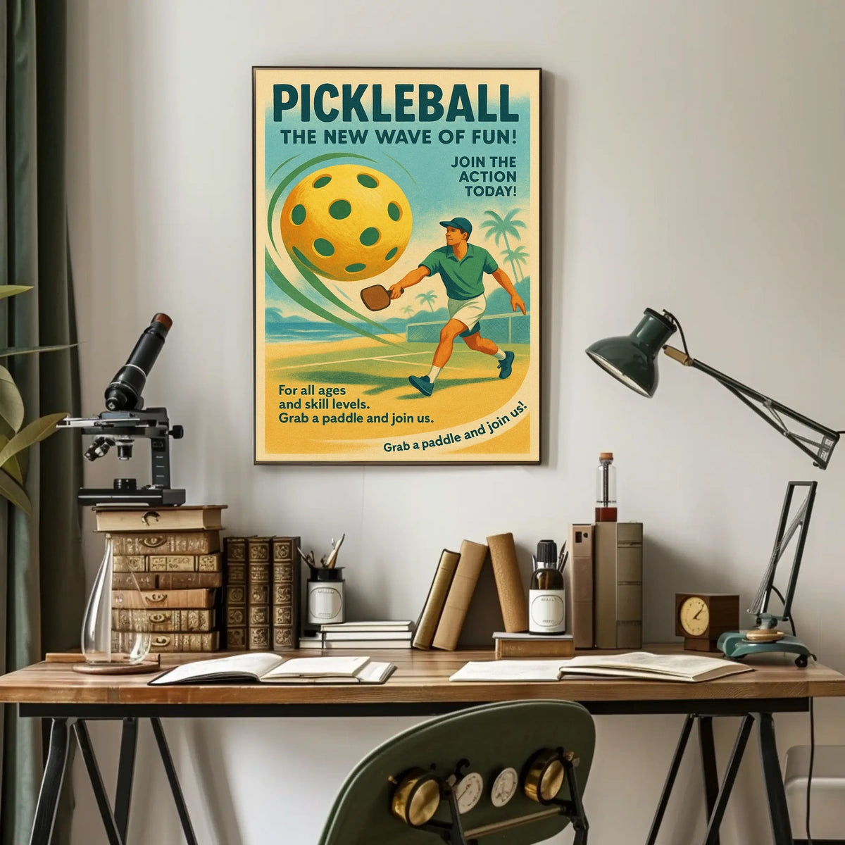 Pickleball The New Wave of Fun Poster