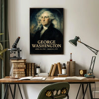 George Washington 1st President of the United States Double Exposure Poster