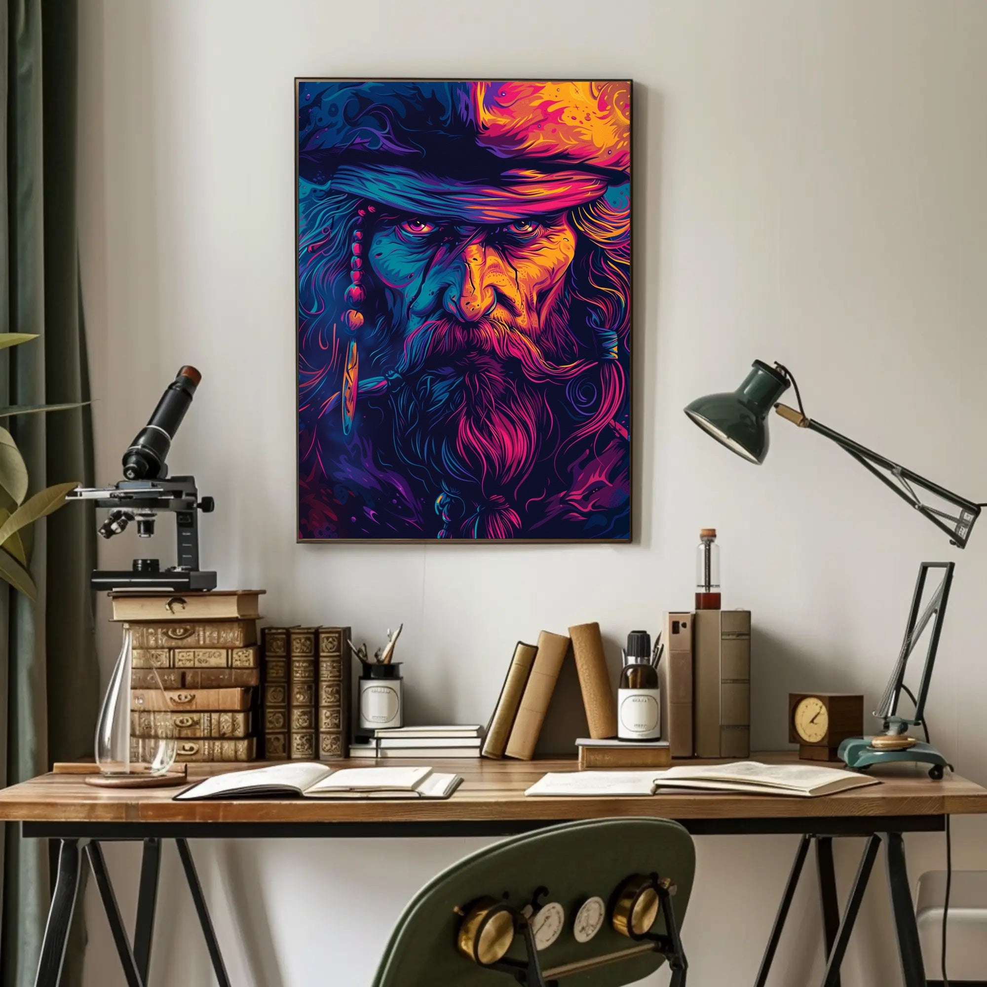 Pirate Adventure Vibrant Art Poster for Fantasy Lovers PosterGoat