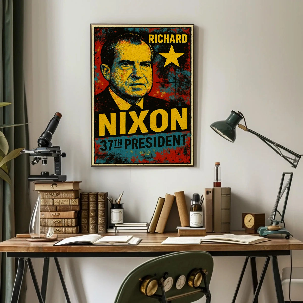 Richard Nixon 37th President of the United States Graffiti Pop Art Poster