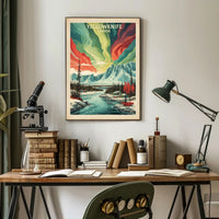 Yellowknife Aurora Travel Poster