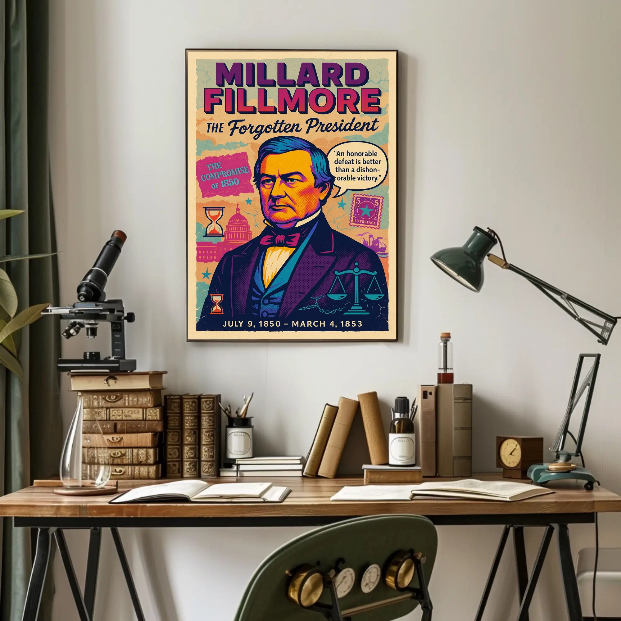 Millard Fillmore The Forgotten President Poster PosterGoat