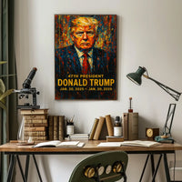 Trump Legacy Expressionism Patriot Poster