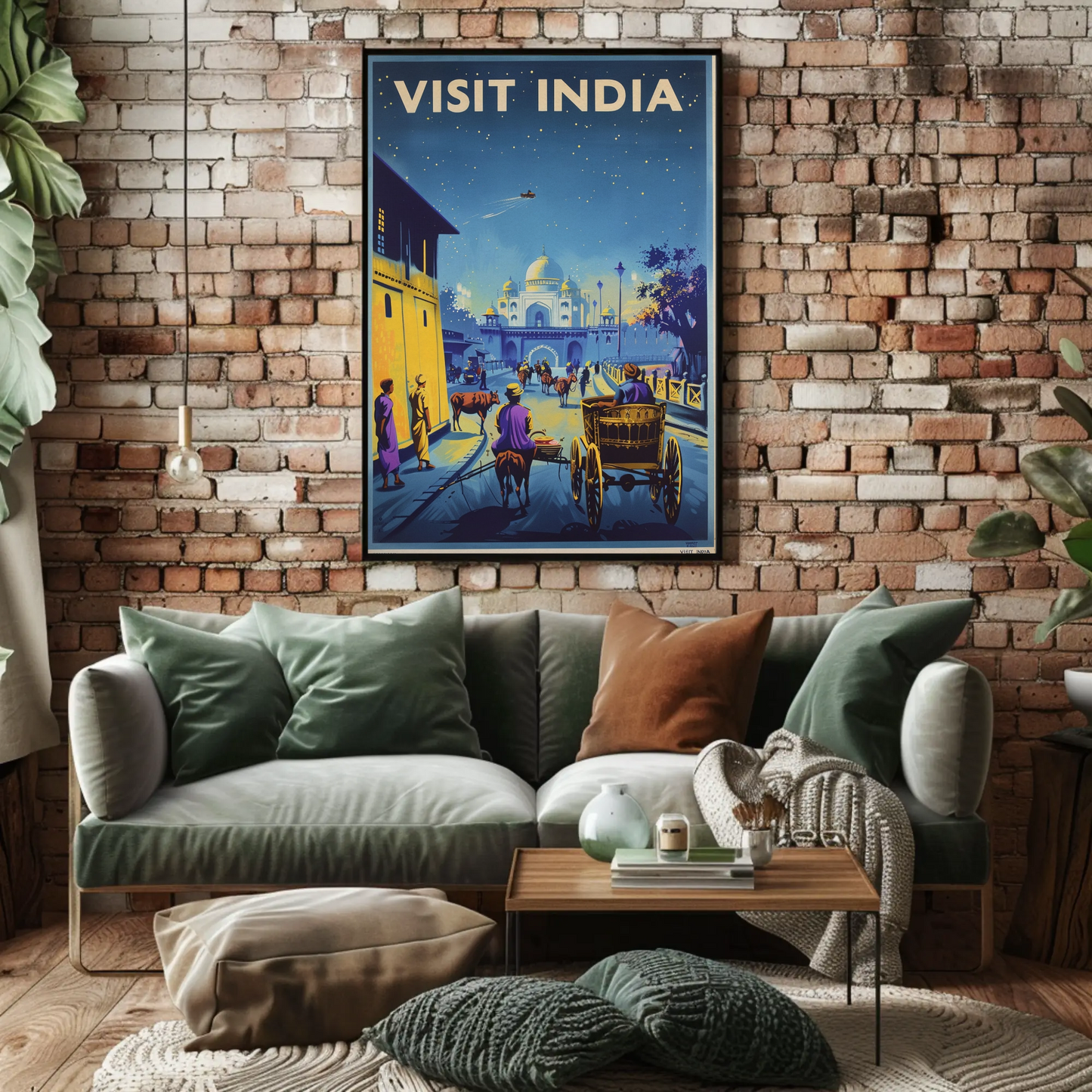 Visit India Vintage Poster