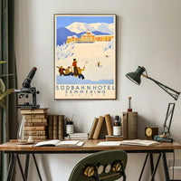 Semmering Ski Adventure Vintage Travel Poster PosterGoat
