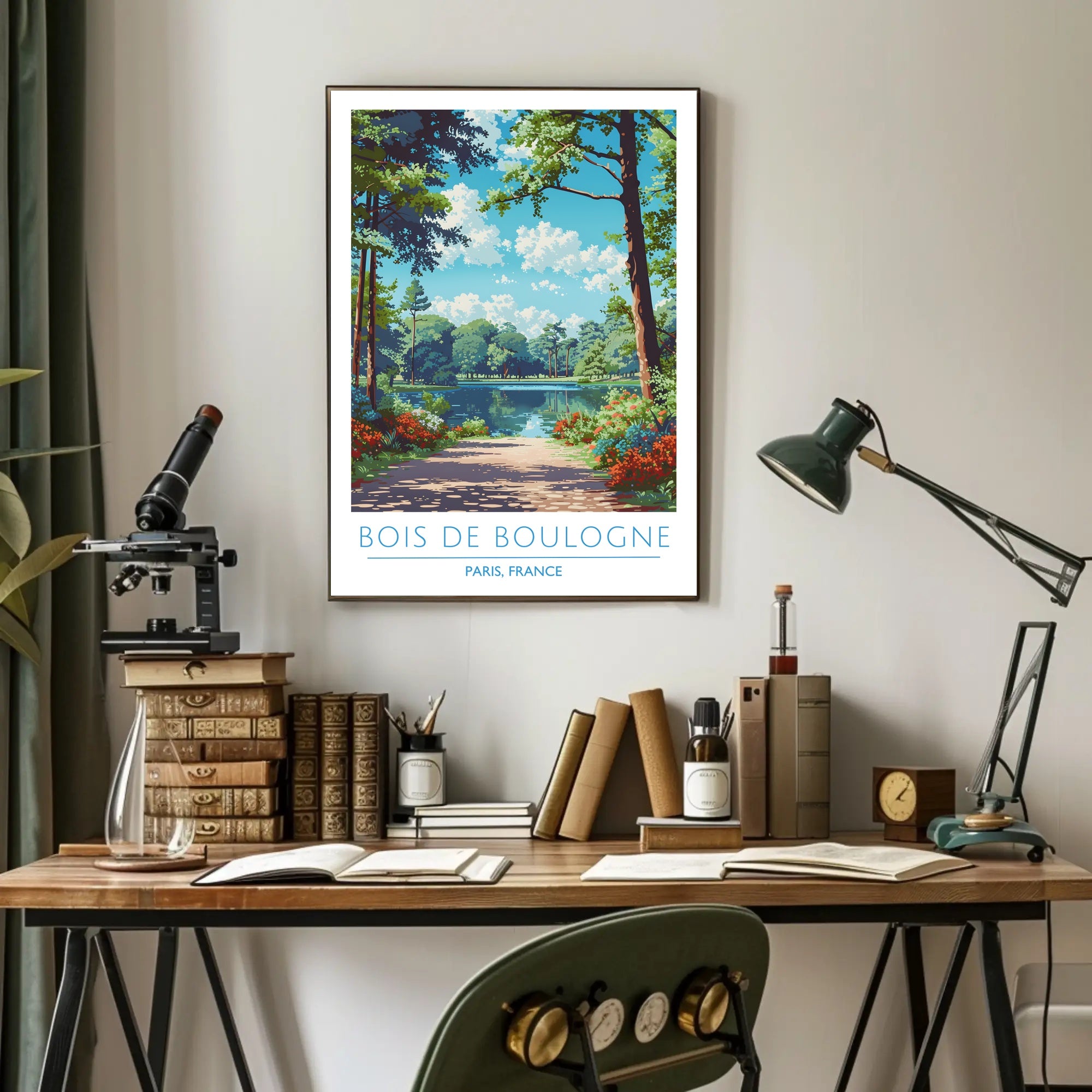 Scenic View of Bois de Boulogne Poster