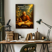 The Inspired Apostle St. Matthew Poster PosterGoat
