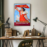 Empowering Vintage International Women's Day Propaganda Poster