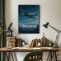 Northrop F-89 Scorpion Jet Cold War Tribute Poster