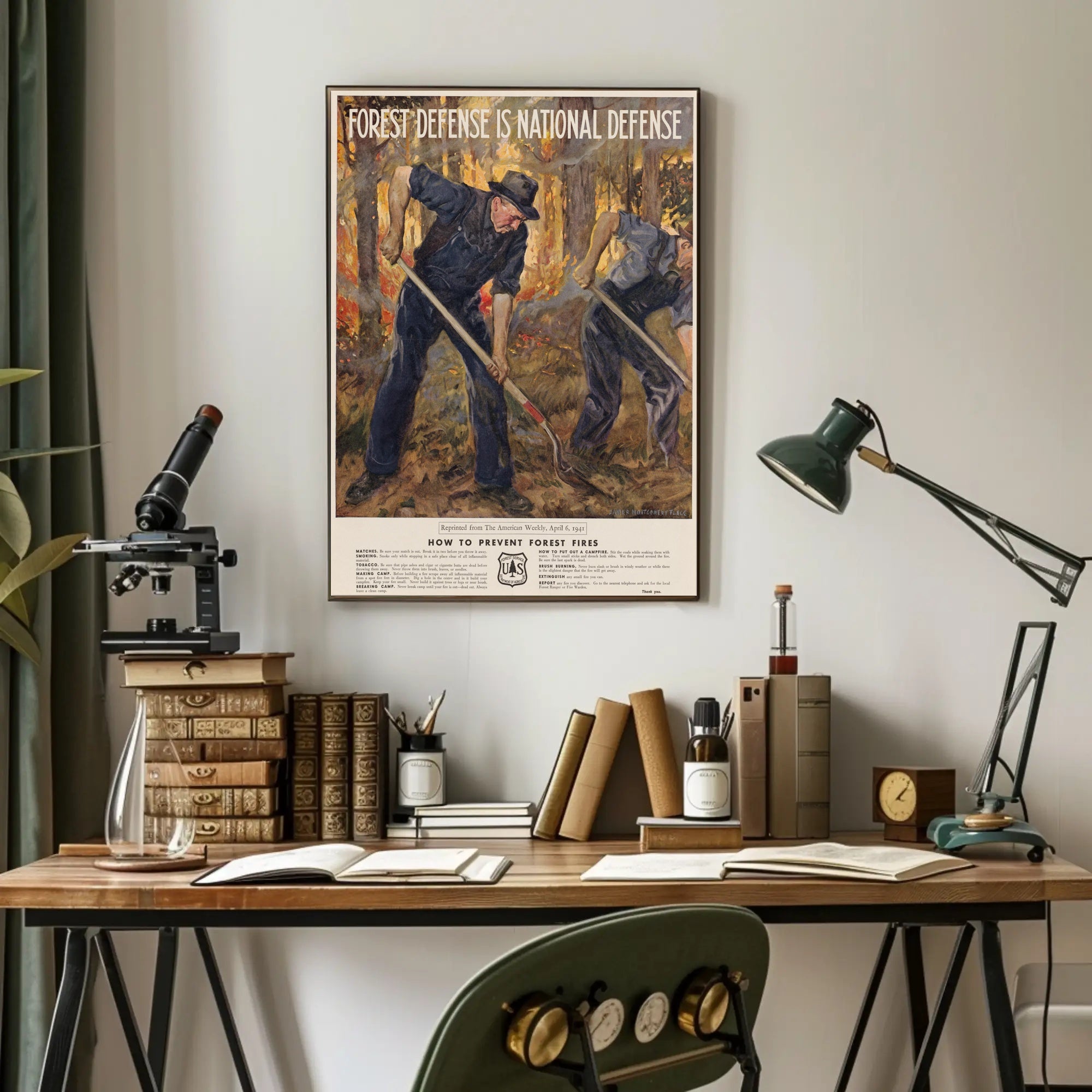 Forest Defense is National Defense Poster PosterGoat