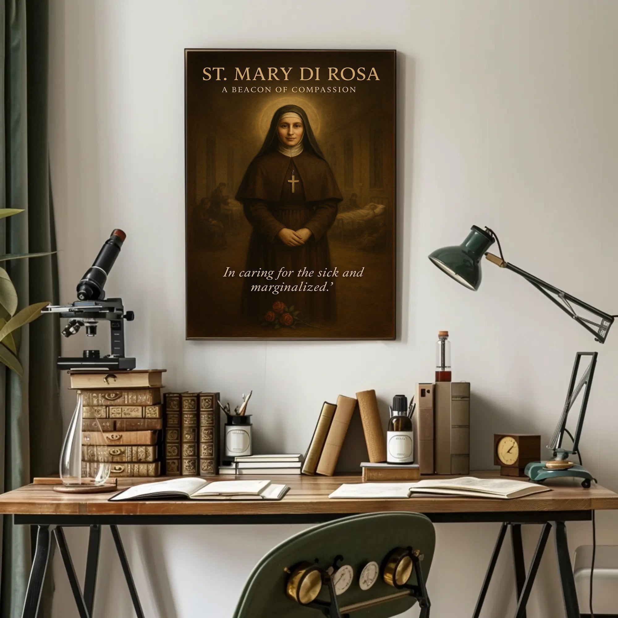 St. Mary di Rosa A Beacon of Compassion Poster PosterGoat