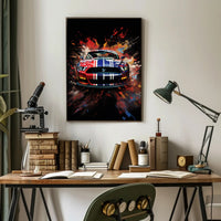 Dynamic Automotive Art Poster PosterGoat