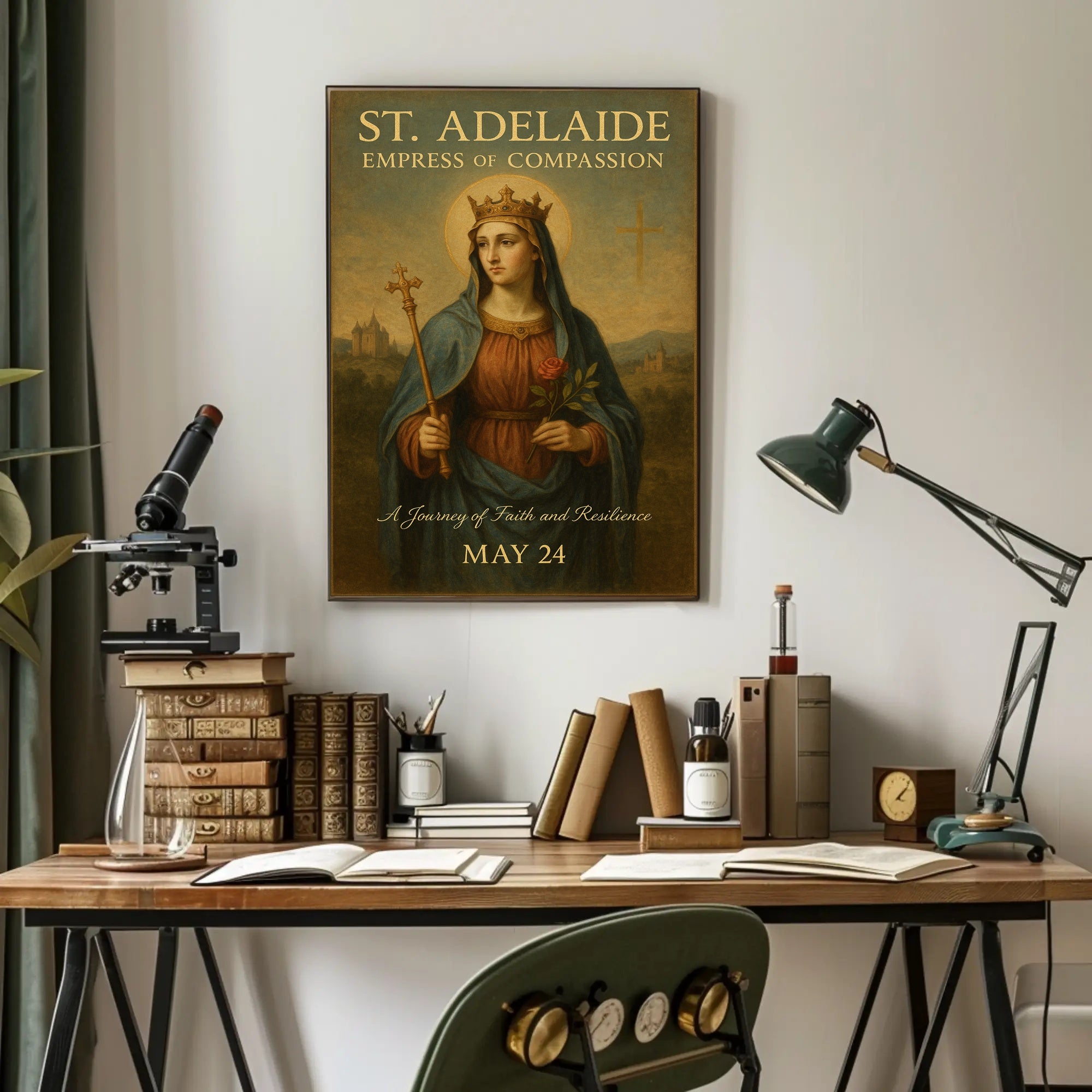 St. Adelaide Empress of Compassion Poster PosterGoat