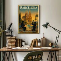 Barcelona A Tapestry of Art Culture Poster