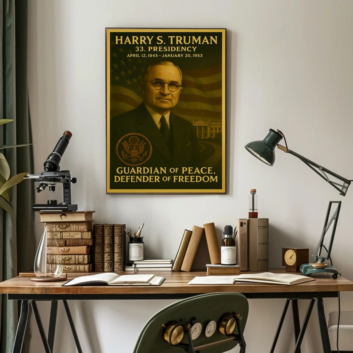 Harry S. Truman Leadership Inspirational Historical or Presidential Poster