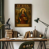 St. Zita's Humble Service Religious Heritage Poster PosterGoat